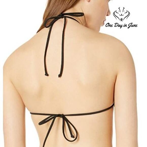 Volcom Triangle Halter Bikini Top Size 12W - Picture 2 of 4